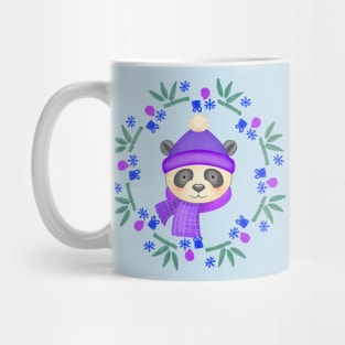 Christmas Panda Wreath Mug